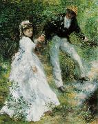 Pierre-Auguste Renoir La Promenade painting